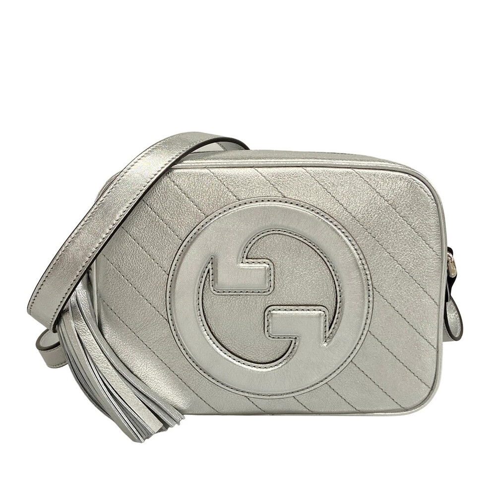 Gucci Blondy Silver Leather Shoulder #333391G15B
